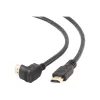 HDMI v2.0 90-kraadine isane sirge isane ühenduskaabel, 19-kontaktilised kullatud pistikud, 1,8 m, hulgipakend