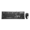 A4Tech KM-72620D - klaviatuuri ja hiire komplekt - USB - US - must