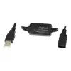 LogiLink UA0143 USB-kaabel USB 2.0 USB-a pistik pistikupessa 10,00 m Must
