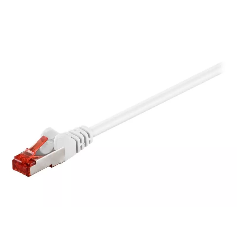 Wentronic Goobay - Võrgukaabel - RJ-45 (M) RJ-45 (M) - 2,0 m - SFTP, PiMF - CAT 6 - Vormitud - Valge (95501)