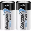 Energizer D Alkaline Max Plus patareid, 2 Pack