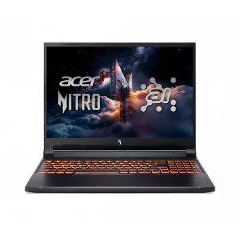 Acer Nitro V 16 AI ANV16-42 mängusülearvuti, 16-tolline WUXGA IPS, AMD Ryzen 7 260, 32GB DDR5, 1TB PCIe SSD, NVIDIA GeForce RTX 5060 8GB, FreeDOS, Obsidian Black