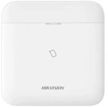 Hikvision AX PRO hübriidne juhtpaneel, 96 traadita tsooni, 8 juhtmega tsooni, Wi-Fi, 868 MHz, 4G, valge (DS-PWA96-M-WE)