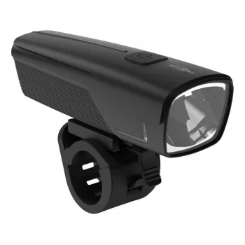 ANSMANN 1600-0524 LED Front Bicycle Light, 500 Lumens, 50 Lux, 2600mAh, 2W, Black