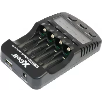 XCell BC-X1000 Fast Charger 1-4x AAA AA LCD Display - Battery Charger - Nickel-Metal Hydride (NiMH)
