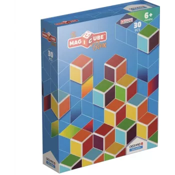 Geomag MagiCube GM120 Magnetilised Ehitusklotsid, 30 tükki, Mitmevärviline, Ruudukujuline, Unisex, Lastele alates 1,5 eluaastast