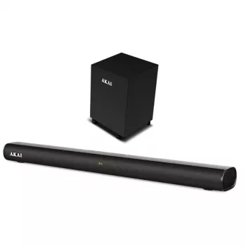 AKAI Soundbar ASB-20CSW 2.1 80W traadita bassikõlariga Bluetooth 5.0 HDMI ARC