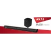AKAI Soundbar ASB-20CSW 2.1 80W traadita bassikõlariga Bluetooth 5.0 HDMI ARC
