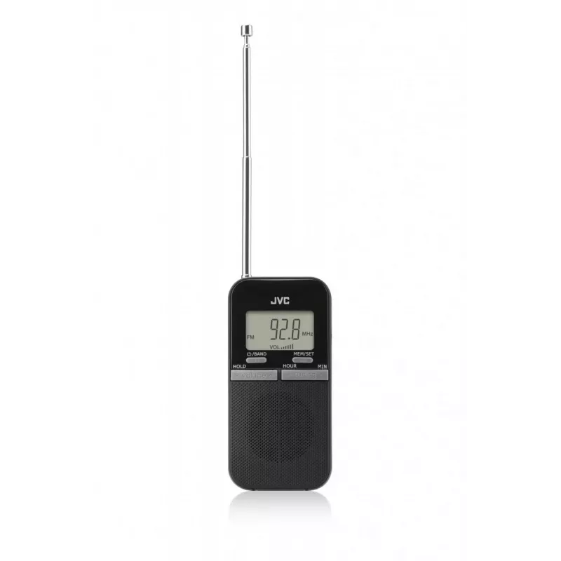 JVC RAE411B Kaasaskantav AM/FM-raadio analoogtuuneriga, must