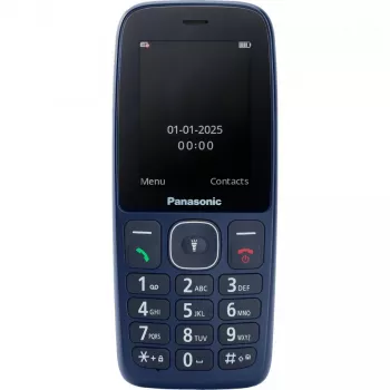 Panasonic KX-TF400EXC Sinine lihttelefon suurte nuppude ja SOS-nupuga