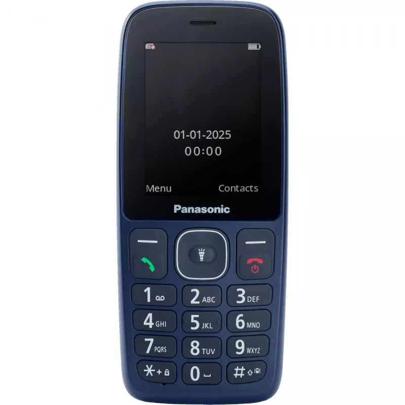 Panasonic KX-TF400EXC Sinine lihttelefon suurte nuppude ja SOS-nupuga