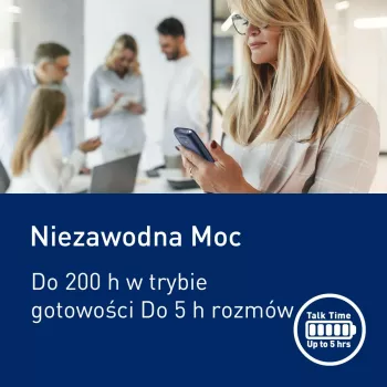 Panasonic KX-TF400EXC Sinine lihttelefon suurte nuppude ja SOS-nupuga