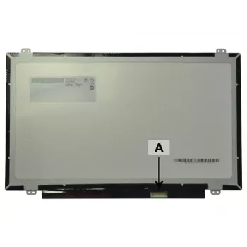 2-Power 14.0 tolline HD läikiv sülearvuti LCD-ekraan koos kronsteinidega - 1366x768 - 40-pin LVDS