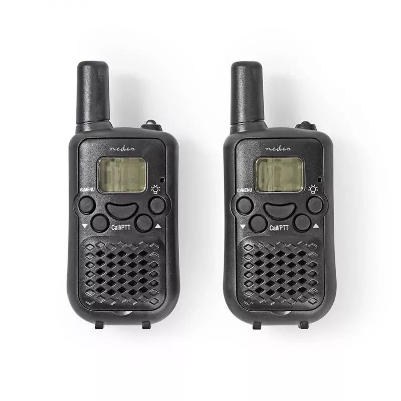 Nedis Walkie Talkie komplekt WLTK0500BK 5 km ulatus 8 kanalit PMR446