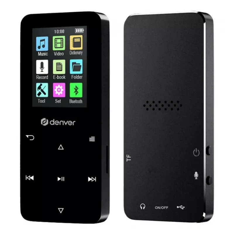 Denver MP-1830B Must MP4-mängija Bluetoothiga, 1,8-tolline ekraan, 4 GB, must
