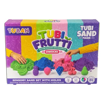 TUBAN Sensory Sand - Tubi Frutti Set 1 kg Multi-Color Fruity Scented