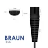 AKYGA toiteplokk Braun pardlitele, AC 100-240V kuni DC 5.9V 600mA, EU pistik, must