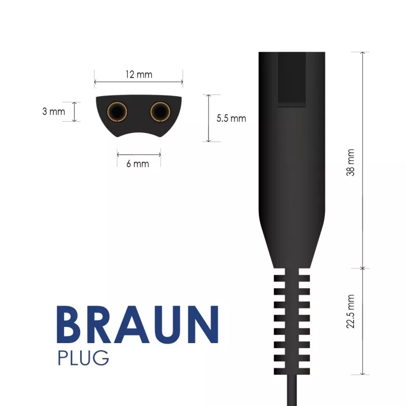 AKYGA toiteplokk Braun'i depilaatoritele - 12V 400mA AC/DC adapter