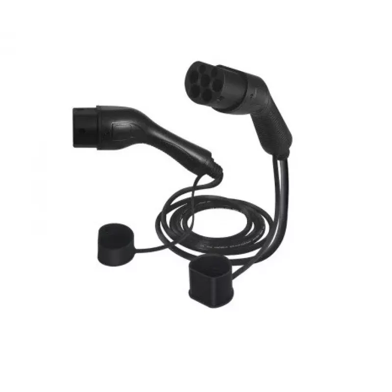 DEFENZO Lineo AC22 7m Type 2 EV laadimiskaabel 22kW 32A 3-faasiline Must
