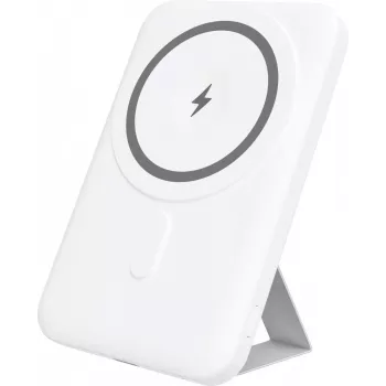YENKEE Power Bank 501 WH SILIC 5000mAh MagSafe PD 20W Valge