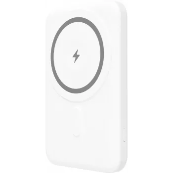 YENKEE Power Bank 501 WH SILIC 5000mAh MagSafe PD 20W Valge