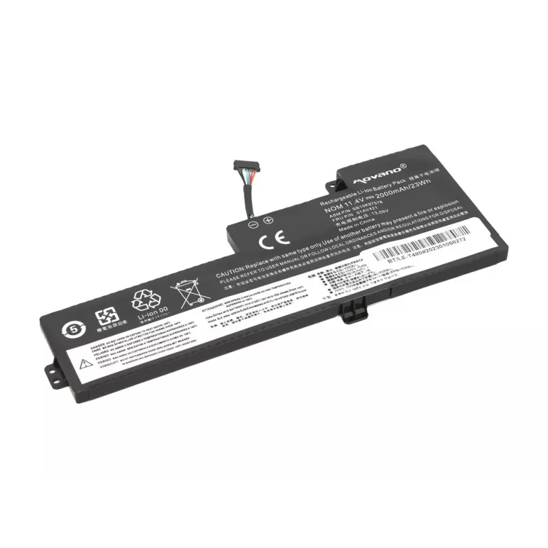 MITSU Aku 01AV419 Lenovo ThinkPad T470 T480 A475 A485 jaoks - 2000 mAh (23 Wh)