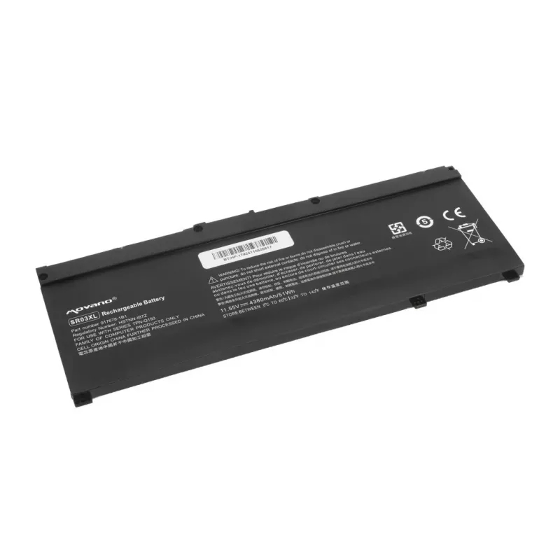 MITSU Aku SR03XL HP Gaming 15 17 Omen 15-DC jaoks - 4380 mAh (51 Wh)