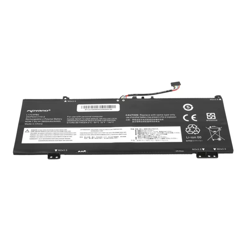 MITSU Aku L17C4PB0 L17M4PB0 Lenovo Yoga 530-14IKB jaoks - 5800 mAh (44 Wh)