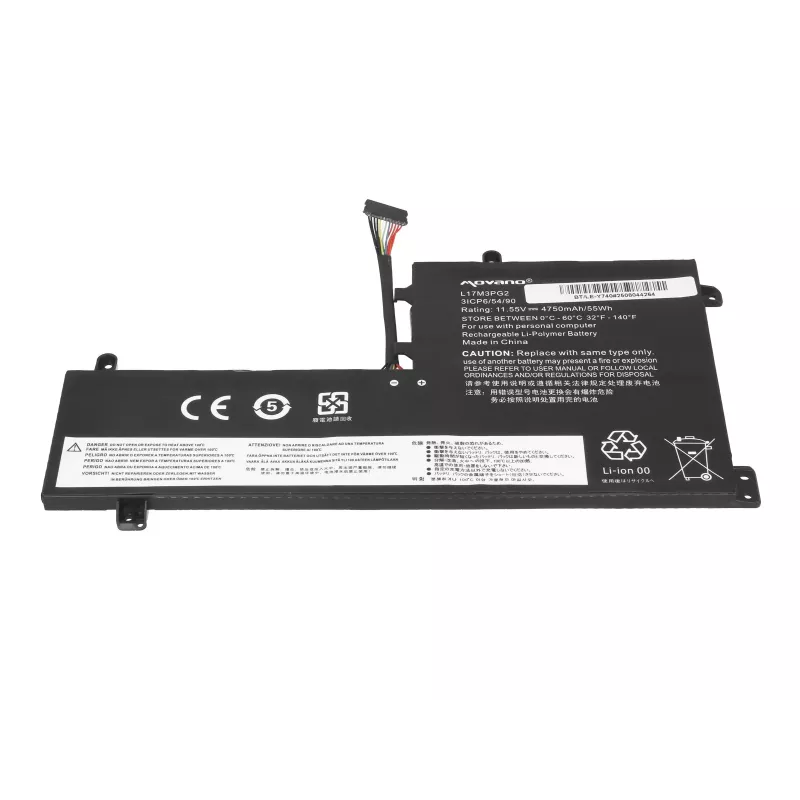 MITSU Aku L17C3PG2 Lenovo Legion Y530 Y730 Y7000 jaoks - 4750 mAh (55 Wh)