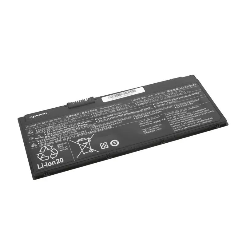 MITSU Aku FPB0338S Fujitsu LifeBook U758 jaoks - 3490 mAh (50 Wh)