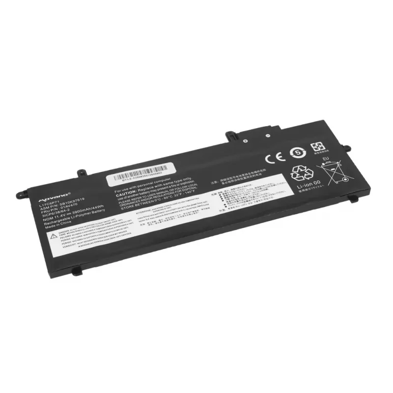MITSU Aku L17C6P71 Lenovo ThinkPad X280 A285 jaoks - 3900 mAh (44 Wh)