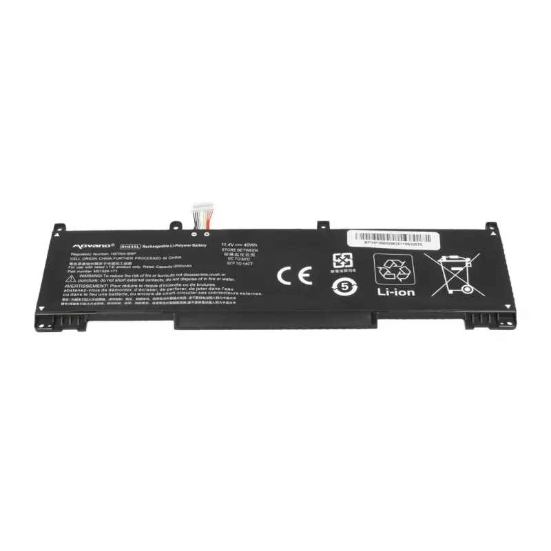 MOVANO Aku RH03XL HP ProBook 440 445 450 630 640 650 G8 G9 G10 jaoks - 3550 mAh (40 Wh)