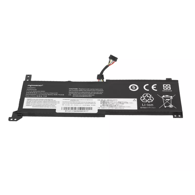 MOVANO Aku L20M2PF0 L20C2PF0 L20L2PF0 Lenovo V14 V15 V17 G2-ALC G2-ITL jaoks - 4650 mAh (36 Wh)