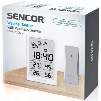 SENCOR Multifunctional Station SWS 2300 W - Ilmajaam kella, äratusega ja välisanduriga