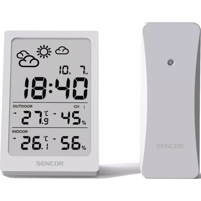 SENCOR Multifunctional Station SWS 2300 W - Ilmajaam kella, äratusega ja välisanduriga