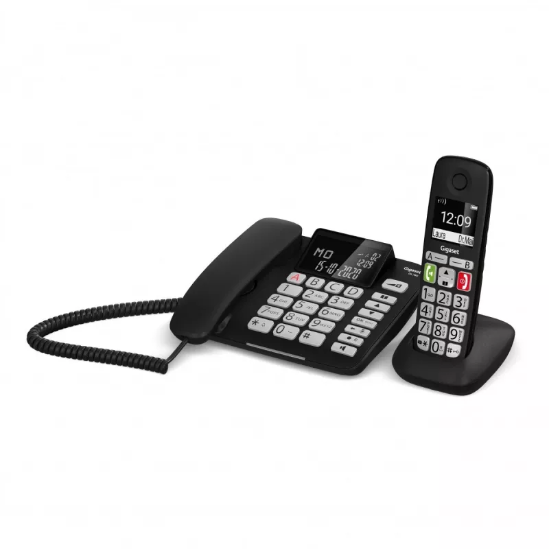 Gigaset DL780 Plus juhtmega telefon automaatvastajaga, must