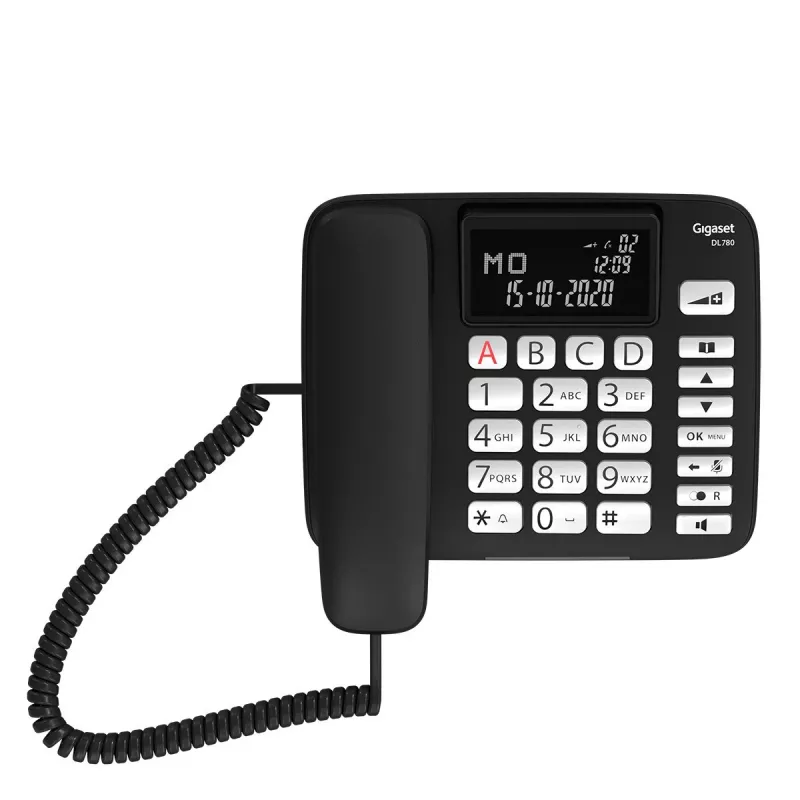 Gigaset DL780 Plus juhtmega telefon automaatvastajaga, must