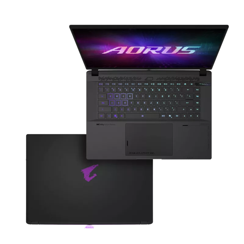 Gigabyte AORUS MASTER 16 6XJM4EEE64SP 16-tolline QHD+ mängusülearvuti, AMD Ryzen 9 9955HX3D, 64GB DDR5, 2TB NVMe SSD, NVIDIA GeForce RTX 5070 Ti, Windows 11 Home, ingliskeelne klaviatuur, 2-aastane garantii, must
