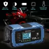 Qoltec Intelligent Microprocessor Charger 12V 15A | Rectifier with Repair Function | AGM GEL LiFePO4 | 9-Stage Charging