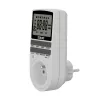 SAVIO AE-03 digitaalne taimer LCD-ekraaniga, 10 programmi, 16A, Schuko pistik, valge