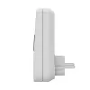 SAVIO AE-03 digitaalne taimer LCD-ekraaniga, 10 programmi, 16A, Schuko pistik, valge