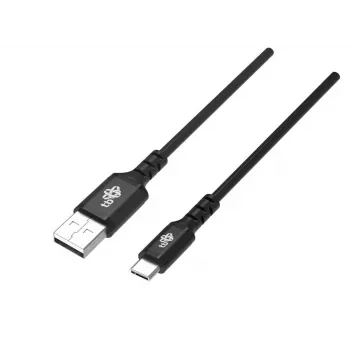TB USB-C kaabel 1m must - 100W PD kiirlaadimine ja andmesünkroonimine