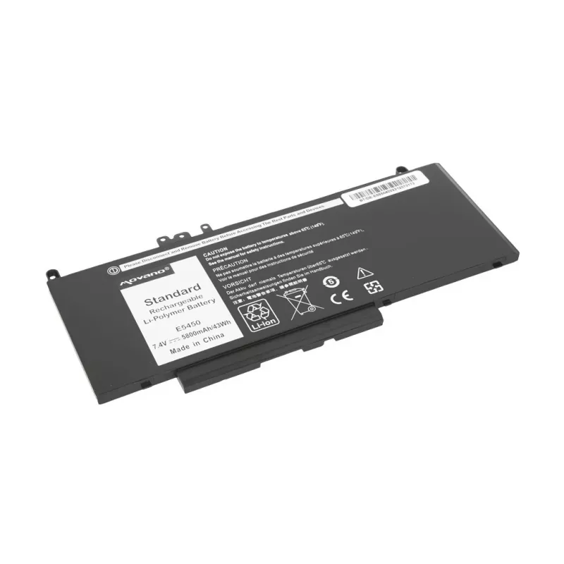 MOVANO Aku G5M10 WYJC2 8V5GX Dell E5450 E5550 jaoks 7,4 V - 5800 mAh (43 Wh)