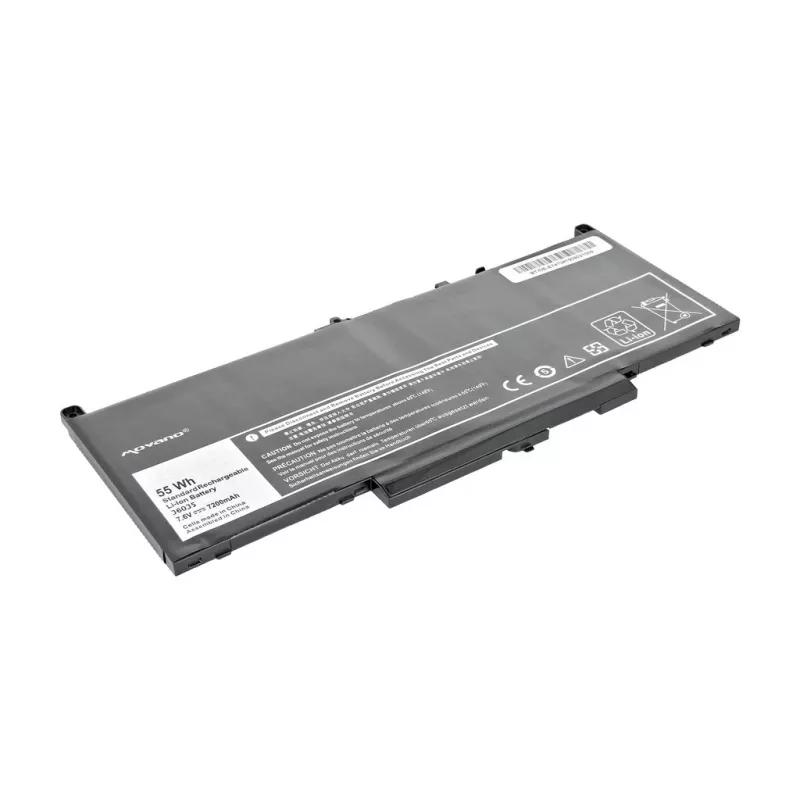 MOVANO Aku J60J5 GG4FM MC34Y Dell E7270 E7470 jaoks - 7200 mAh (55 Wh)
