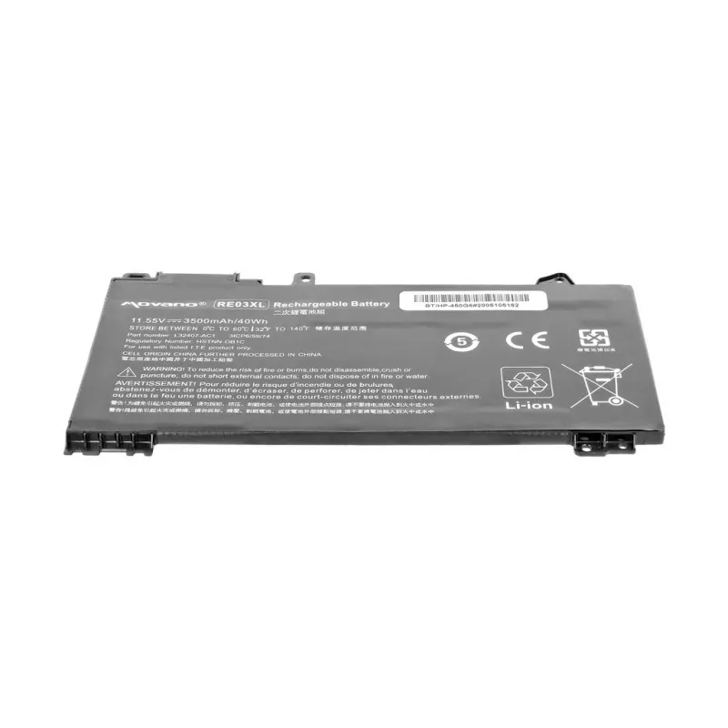 MOVANO Aku RE03XL HP 430 440 450 G6 430 440 450 G7 jaoks - 3500 mAh (40 Wh)