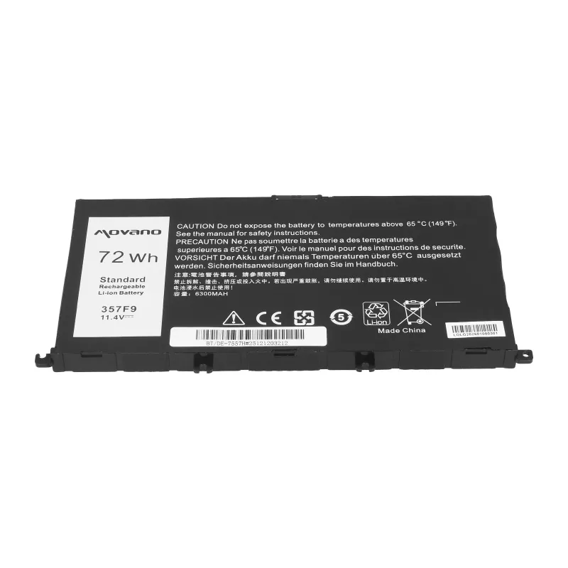 MOVANO Aku 357F9 Dell Inspiron 5577 7557 jaoks - 6300 mAh (72 Wh)