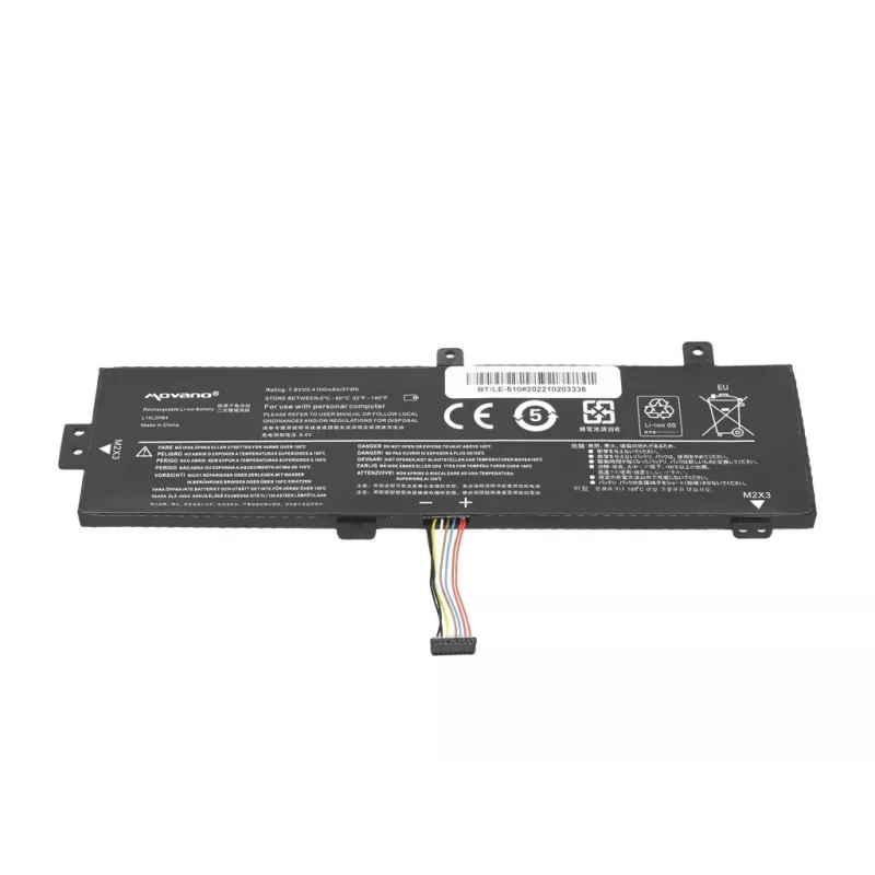 MOVANO Aku L15L2PB4 Lenovo IdeaPad 510-15ISK jaoks - 4100 mAh (31 Wh)