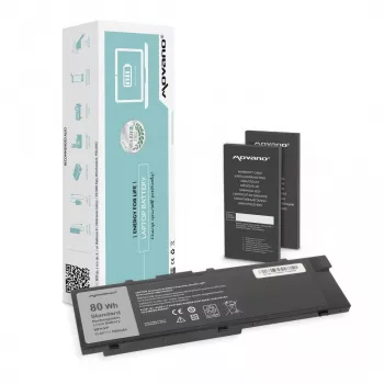 MOVANO Aku MFKVP Dell Precision 15 7510 17 7710 jaoks - 7000 mAh (80 Wh)