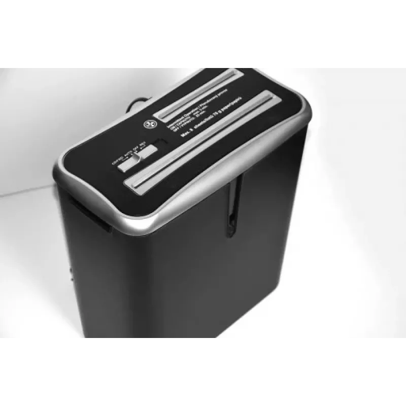 WALLNER Shredder XD805 CD ristlõikeline paberipurustaja, 8 lehte, 15L, must