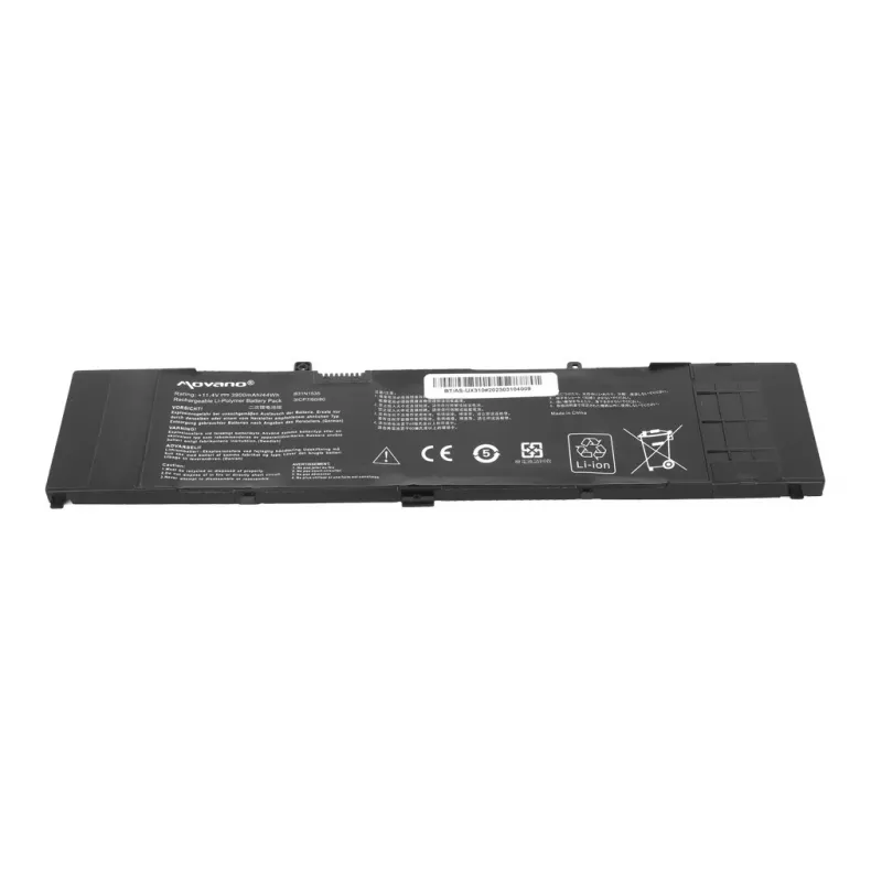 MOVANO Aku B31N1535 Asus Zenbook UX310UA UX410UA jaoks - 3900 mAh (44 Wh)